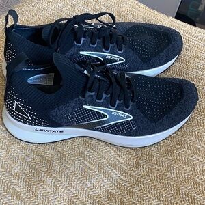 Brooks Black and White Athletic Shoes